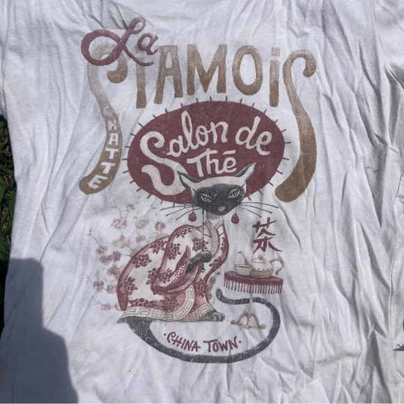 y2k China pop cropped shirt - Picture 2 of 4